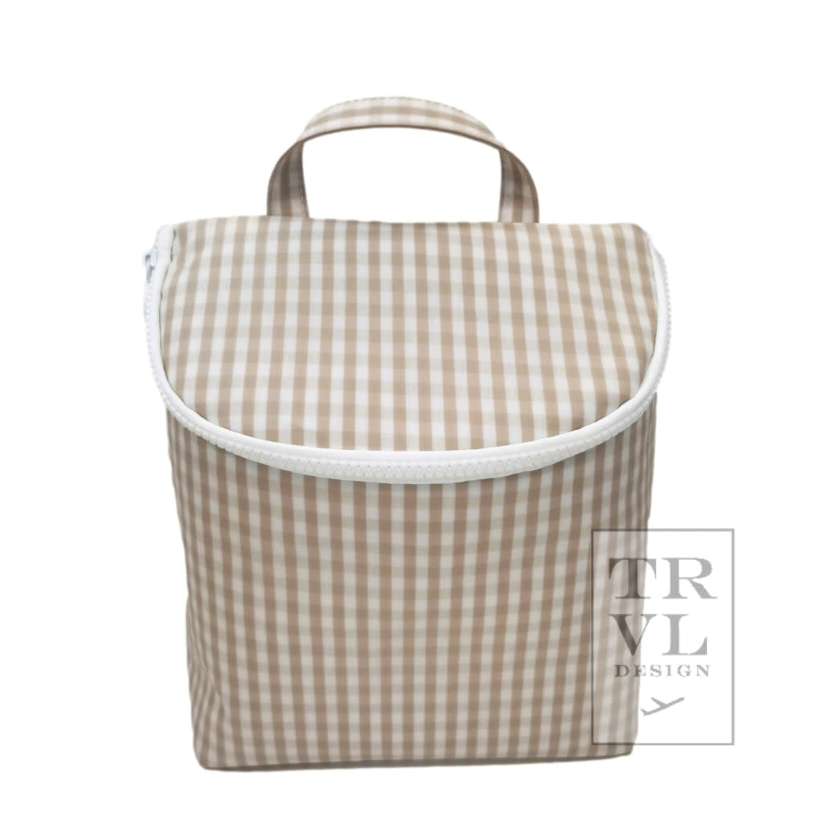 TRVL Design Take Away Insulated Bag - Gingham Khaki