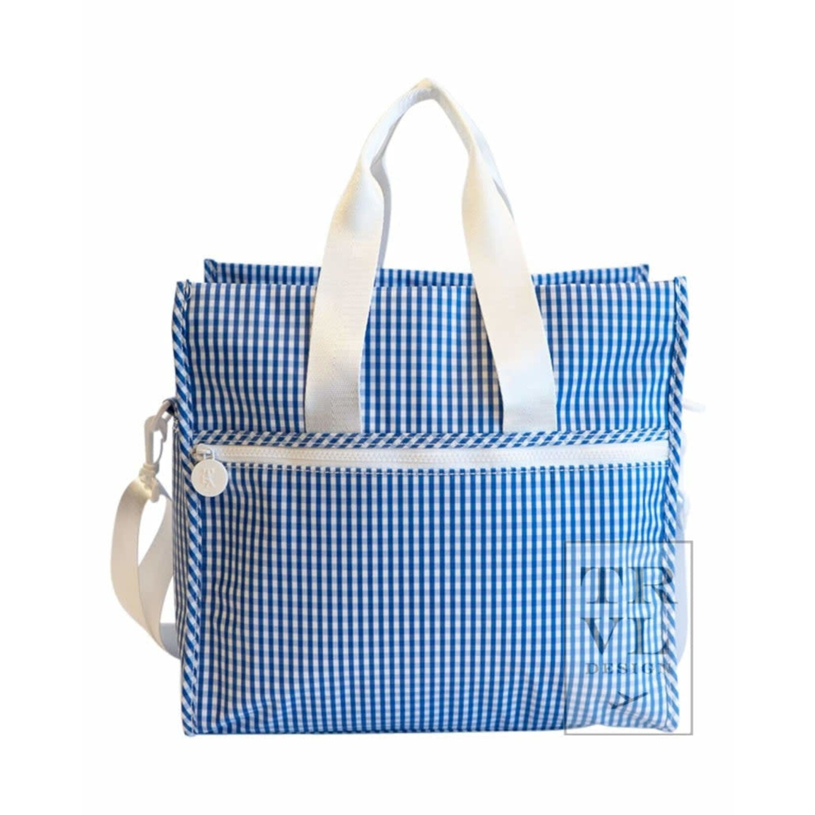 TRVL Design First Class Tote - Gingham Royal
