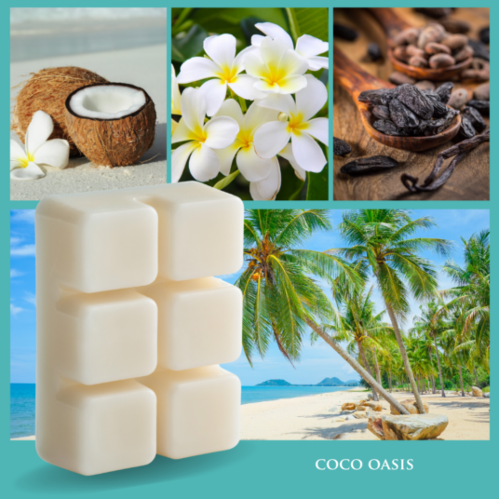 Candle Warmers 2.5 oz Wax Melt Coco Oasis