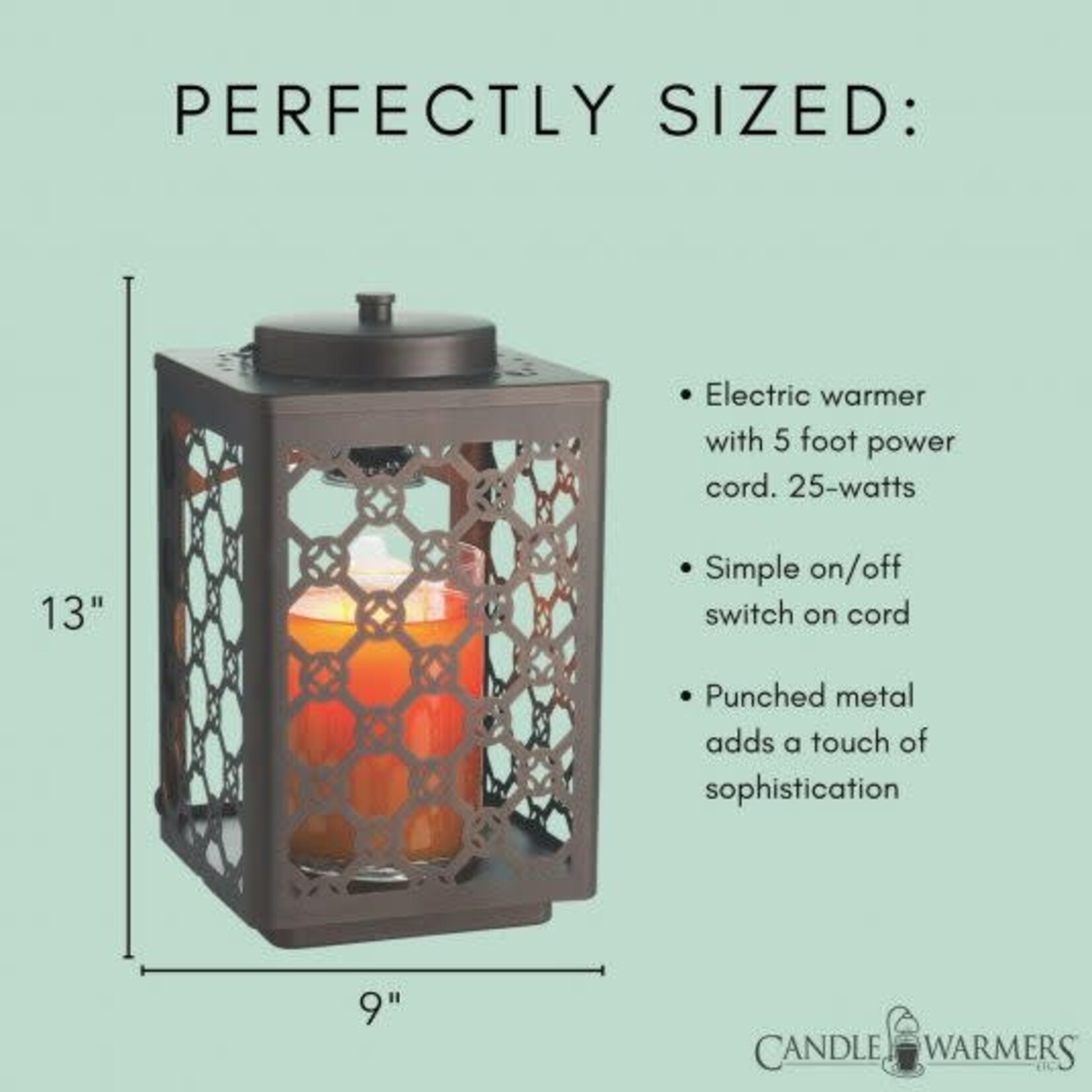 Candle Warmers Garden Candle Warmer Lantern Oil Rubbed Bronze