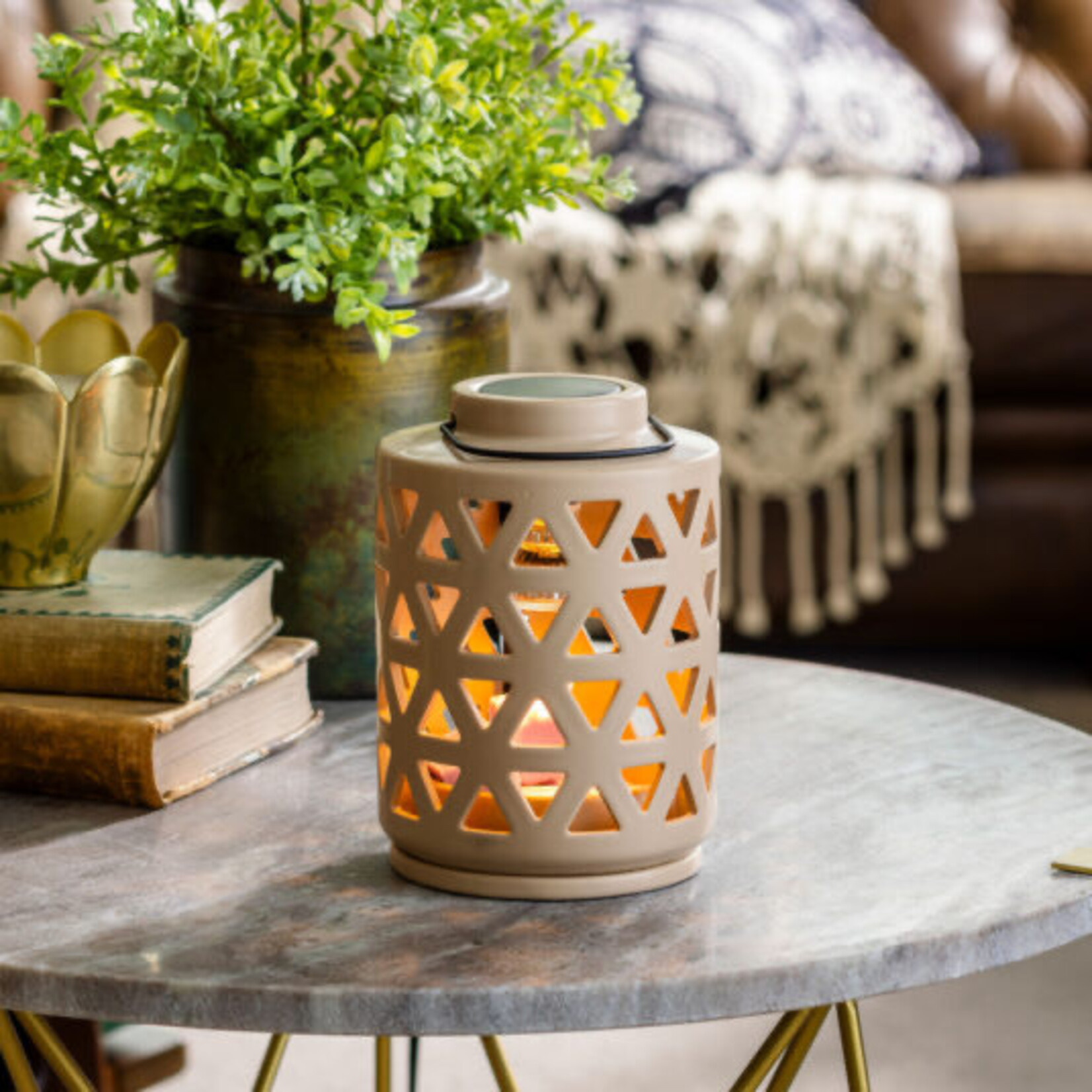 Candle Warmers Canopy Illumination Fragrance Warmer Geo Lantern