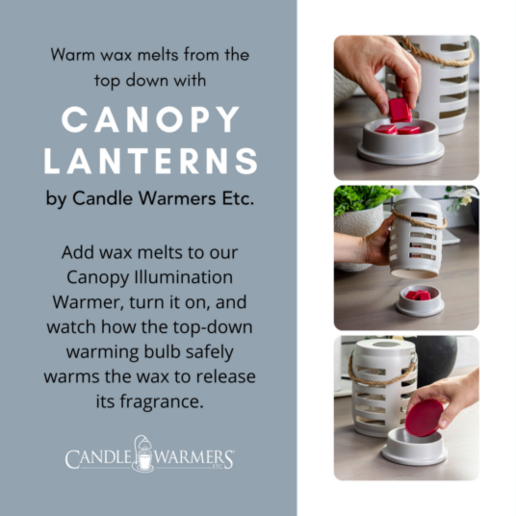 Candle Warmers Canopy Illumination Fragrance Warmer Shutter Lantern