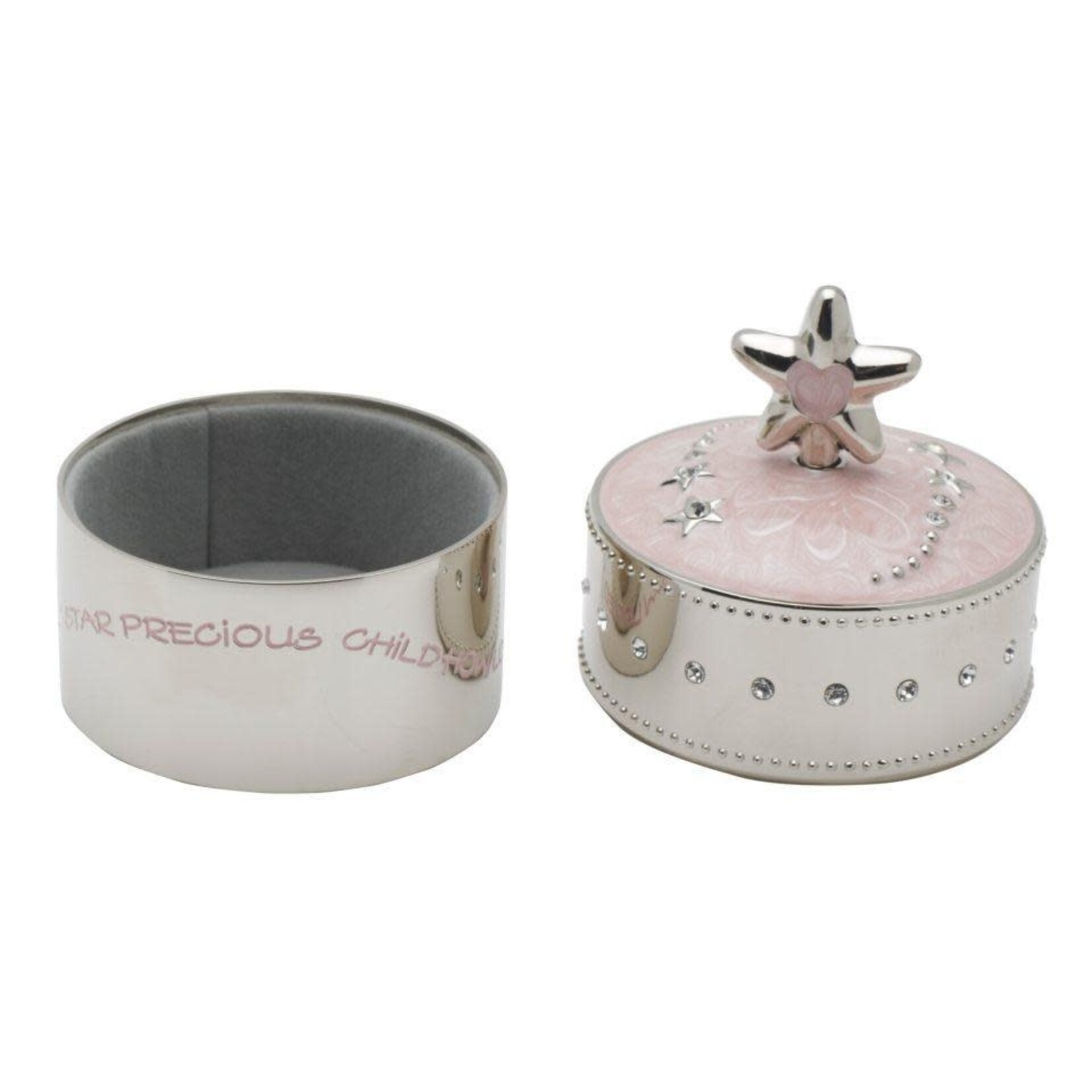 Wallace Baby Pink Star Trinket Music Box