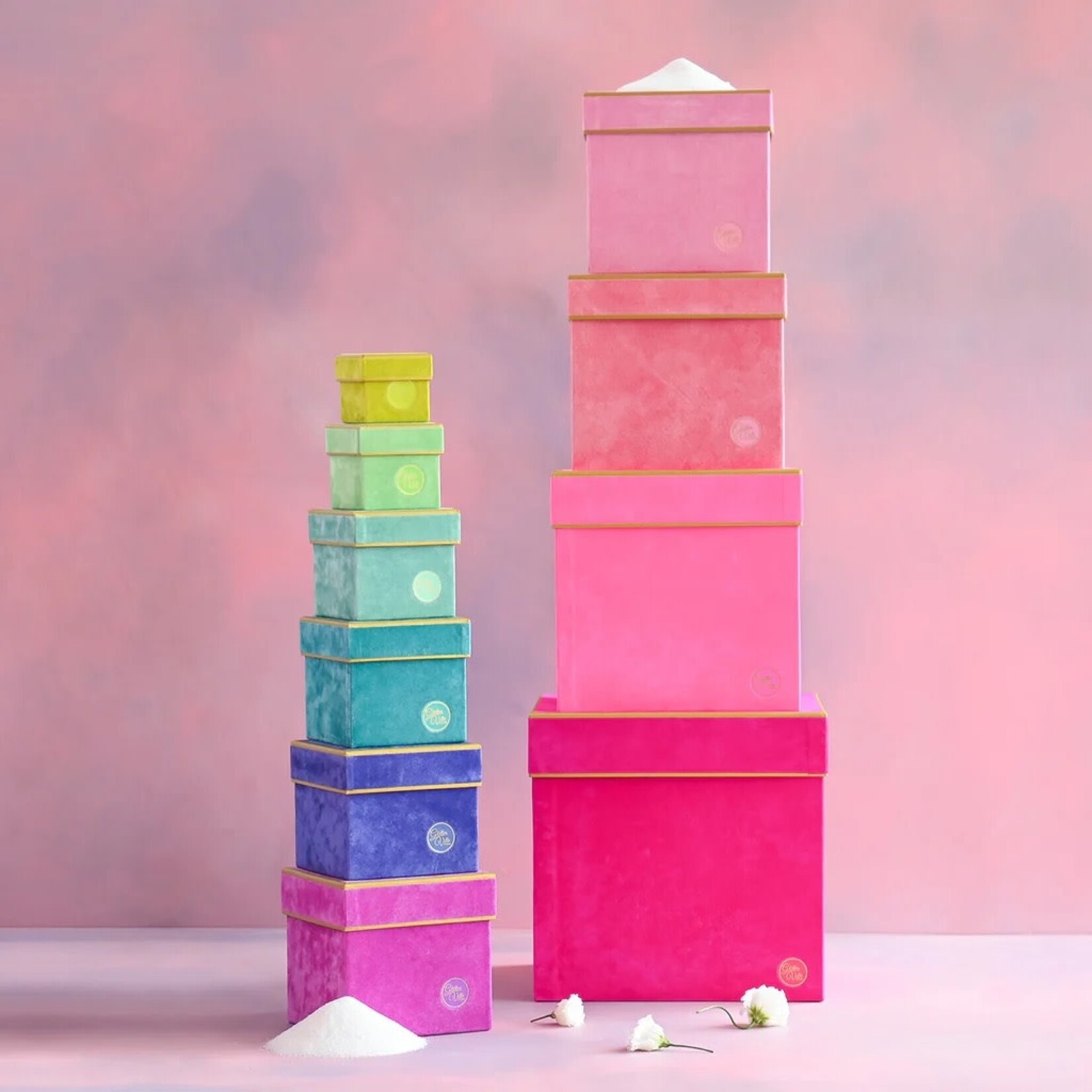 Glitterville Patisserie 15.25" Stacking Box - Fuchsia