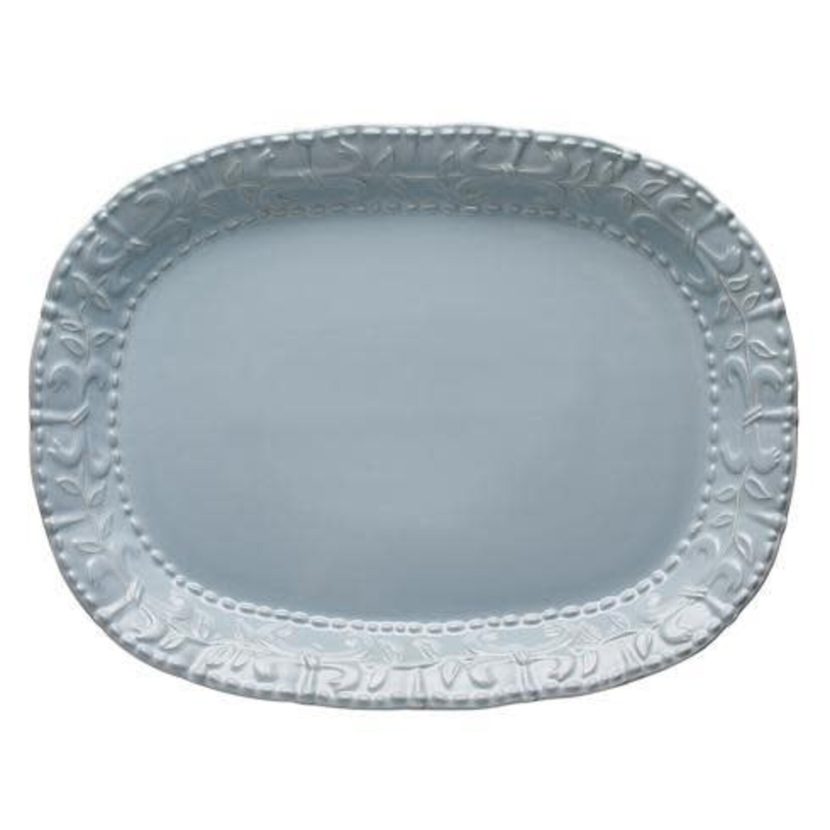Skyros Historia - Blue Cashmere - Large Oval Platter