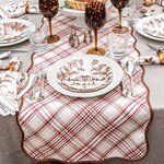 Juliska Harvest Tartan 18" x 90" Runner - Mulberry/Brown