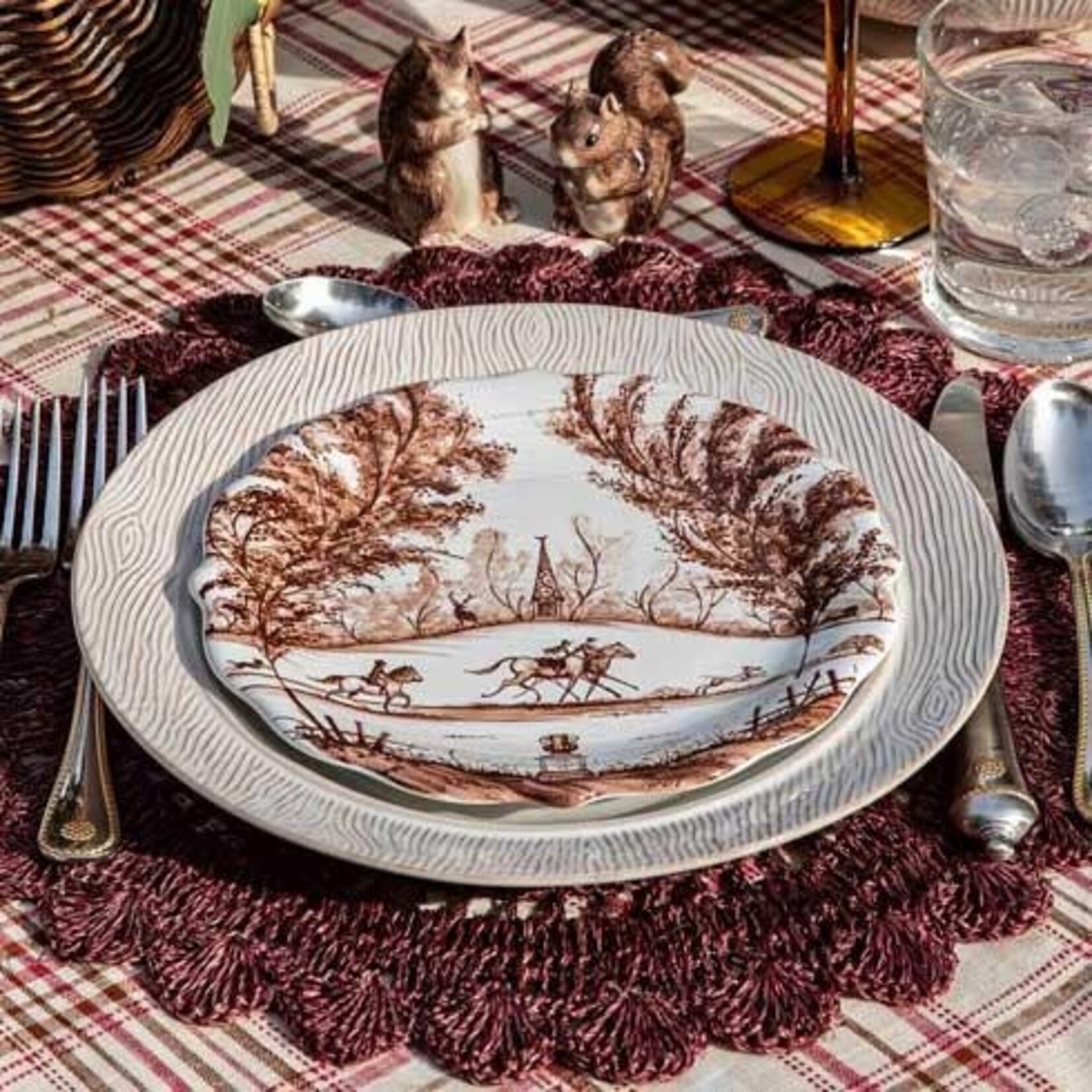 Juliska Country Estate Harvest Party Plate Assorted Set/4 - Sepia