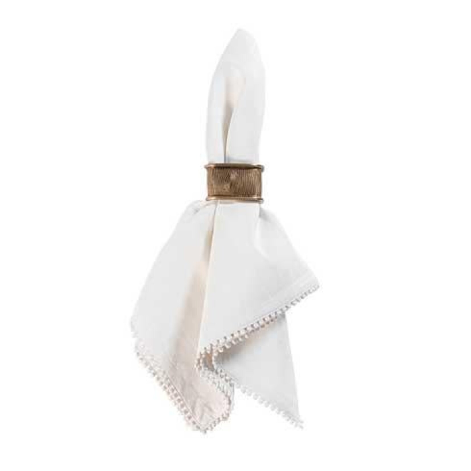 Juliska Blenheim Oak Metal Napkin Ring - Antique Brass