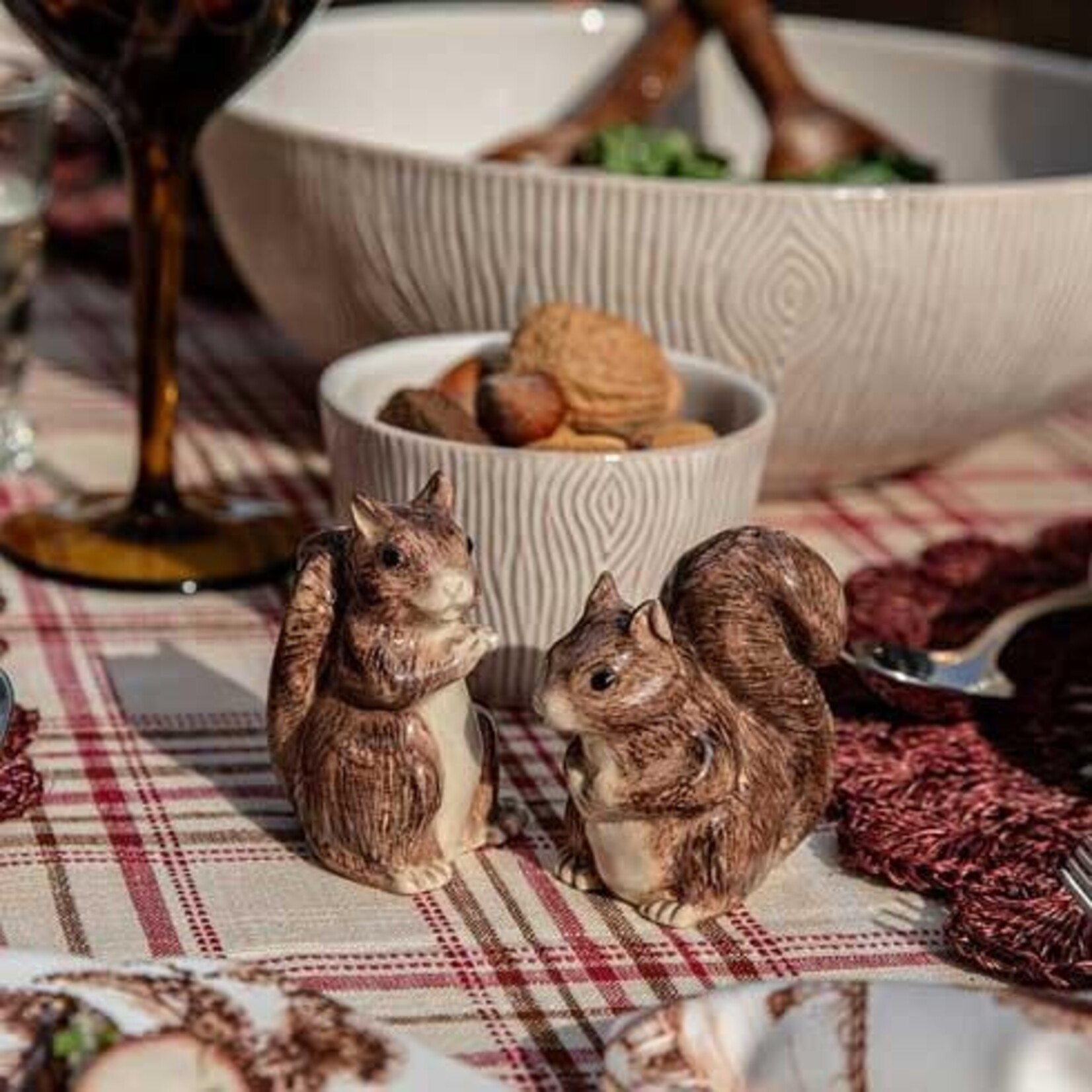 Juliska Clever Creatures Squirrel Salt and Pepper Set/2pc - Zelda & Scott
