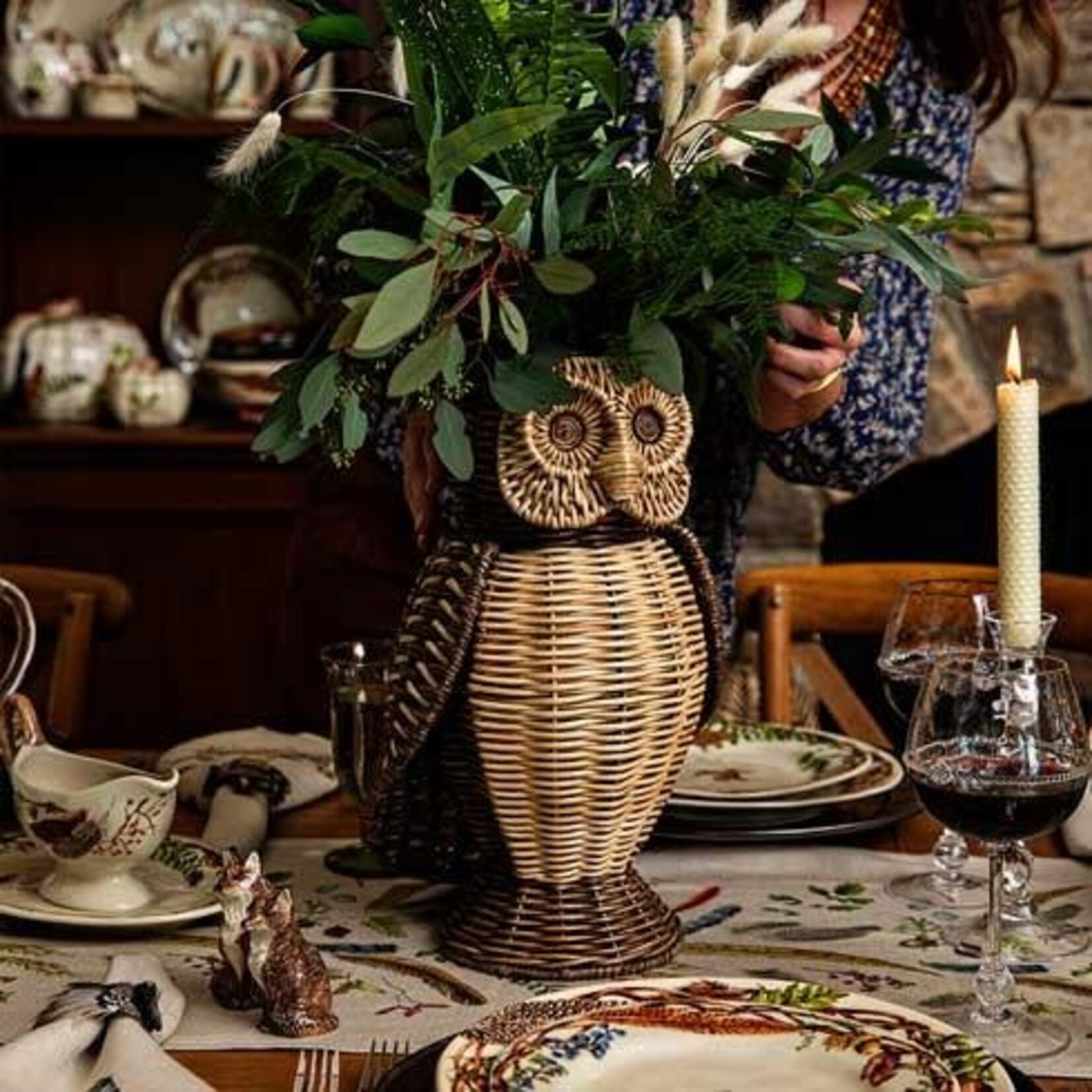Juliska Devon Willow Owl Vase