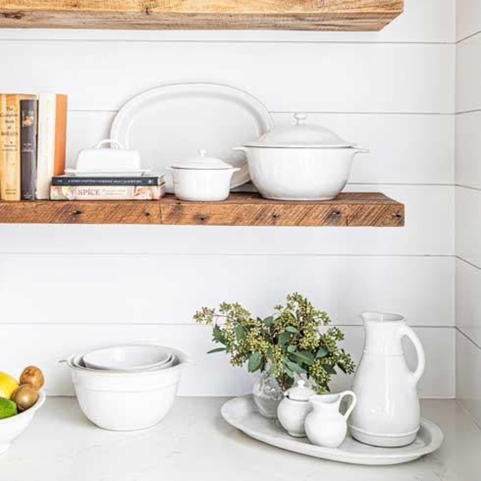 Juliska Puro Nesting Serving Bowls Set/3 - Whitewash