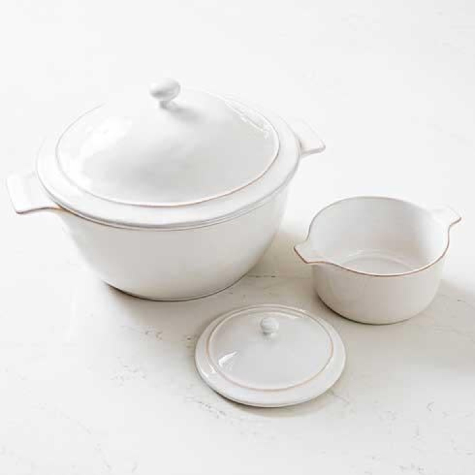 Juliska Puro Lidded Casserole - Whitewash