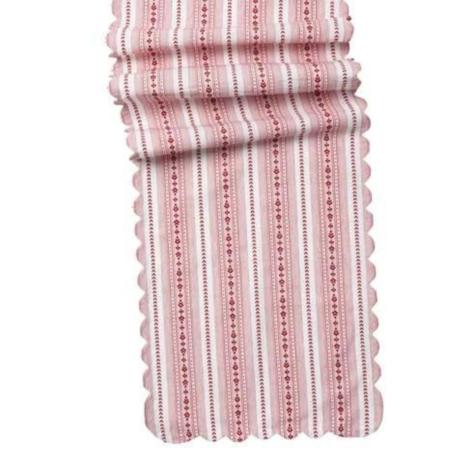Juliska Villa Stripe 18" x 90" Runner - Red/White