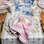 Juliska Villa Stripe Napkin - Red/White