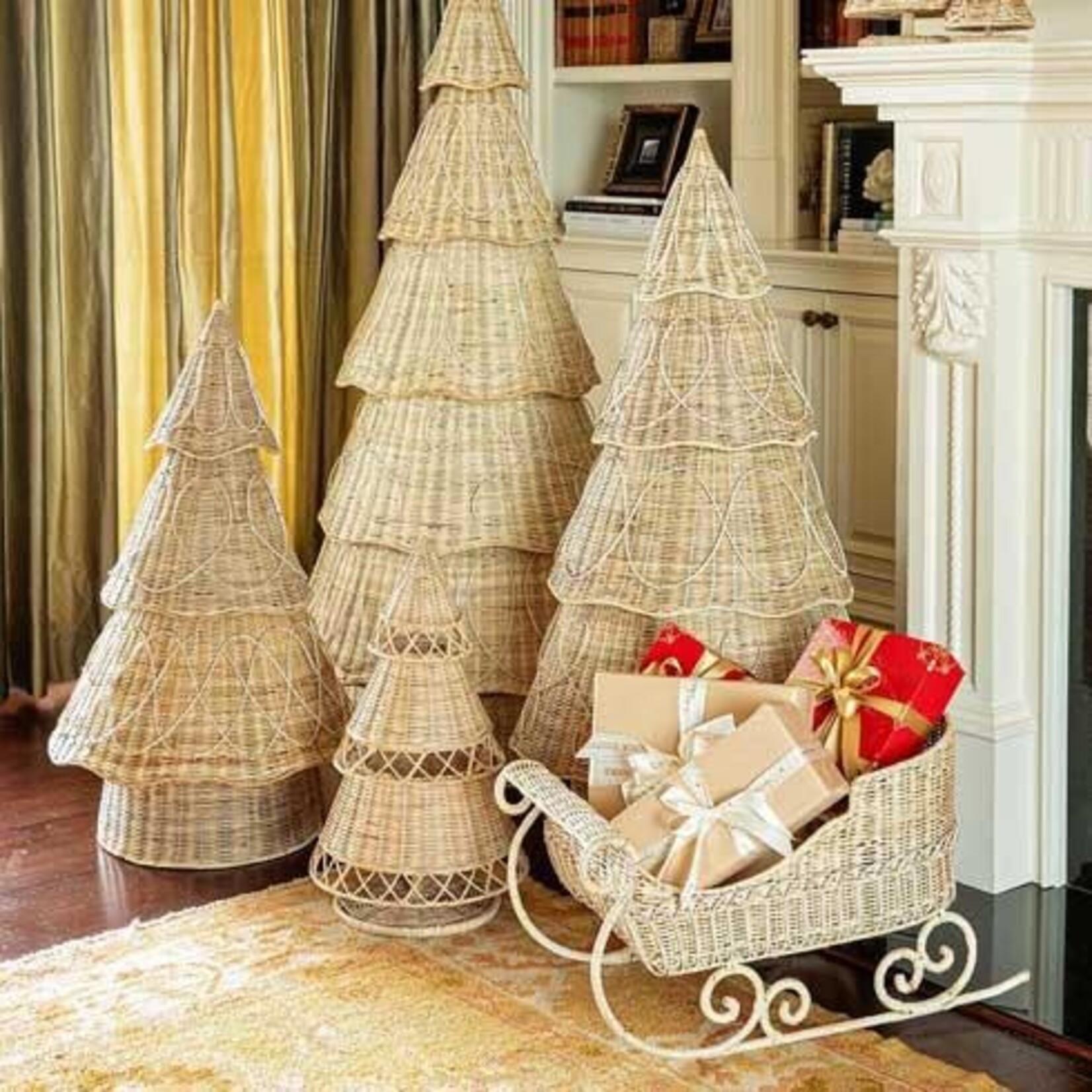 Juliska Provence Rattan 3' Tree - Whitewash