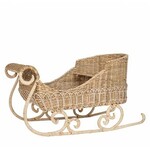 Juliska Provence Rattan Sleigh - Whitewash