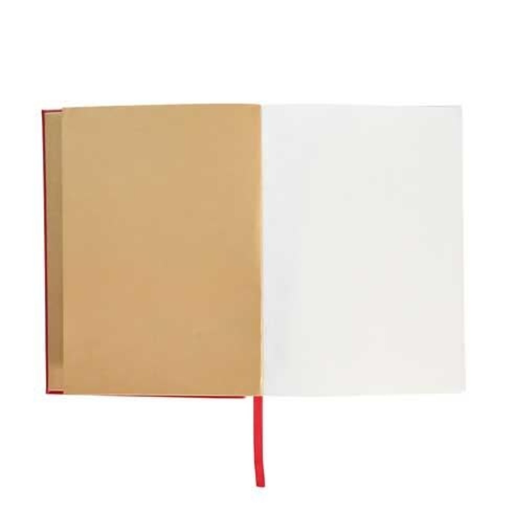 Juliska Naughty/Nice Vegan Leather 6"x 8" Embossed 15.36 Journal - Ruby