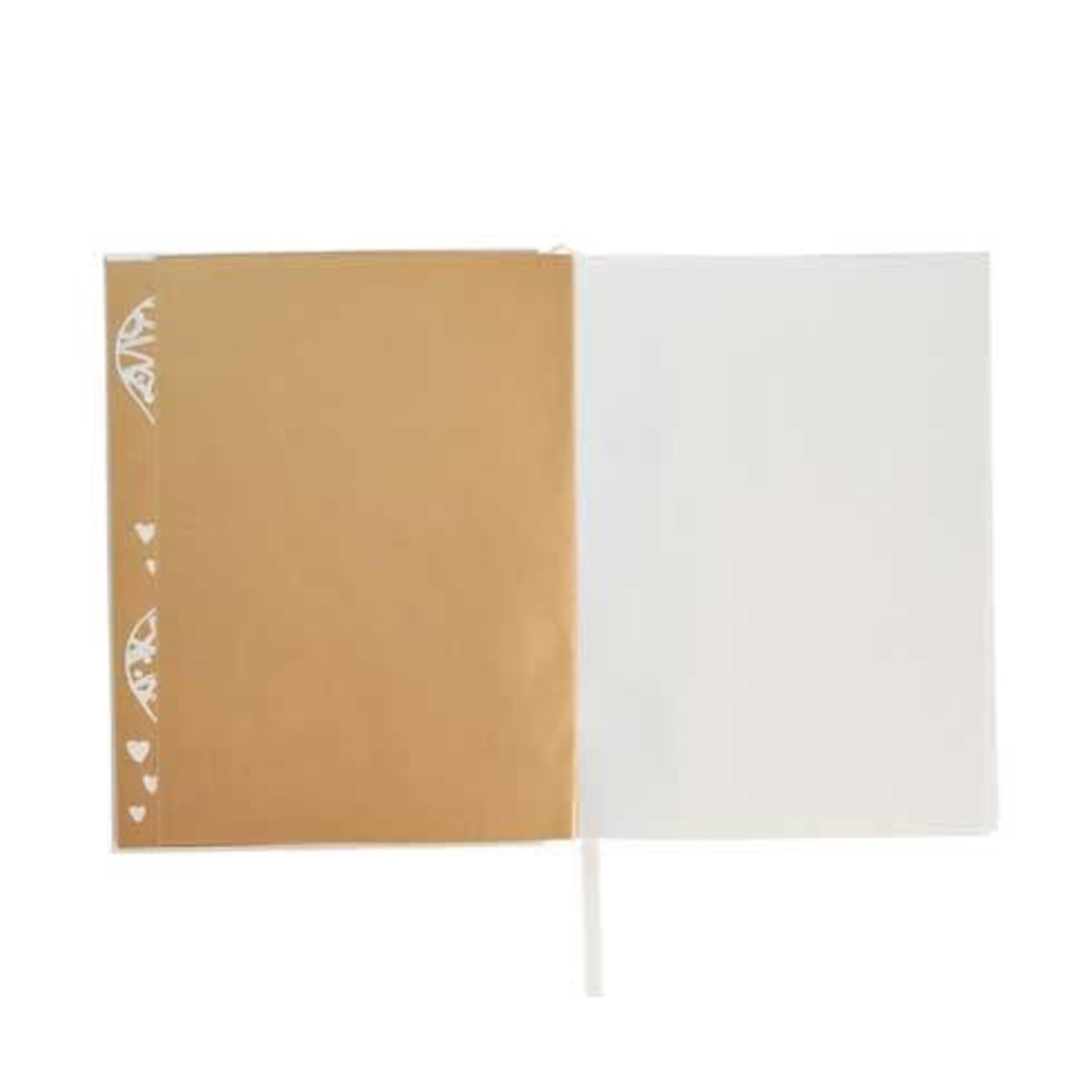 Juliska L'Amour Toujours Vegan Leather 6"x 8" Embossed Journal - Gold