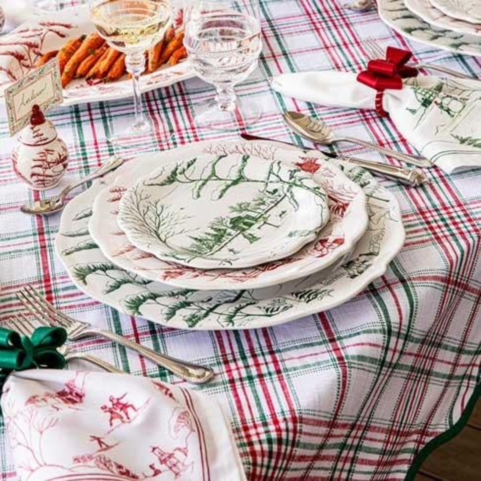 Juliska Merry Tartan 60" x 120" Tablecloth - Red/Green