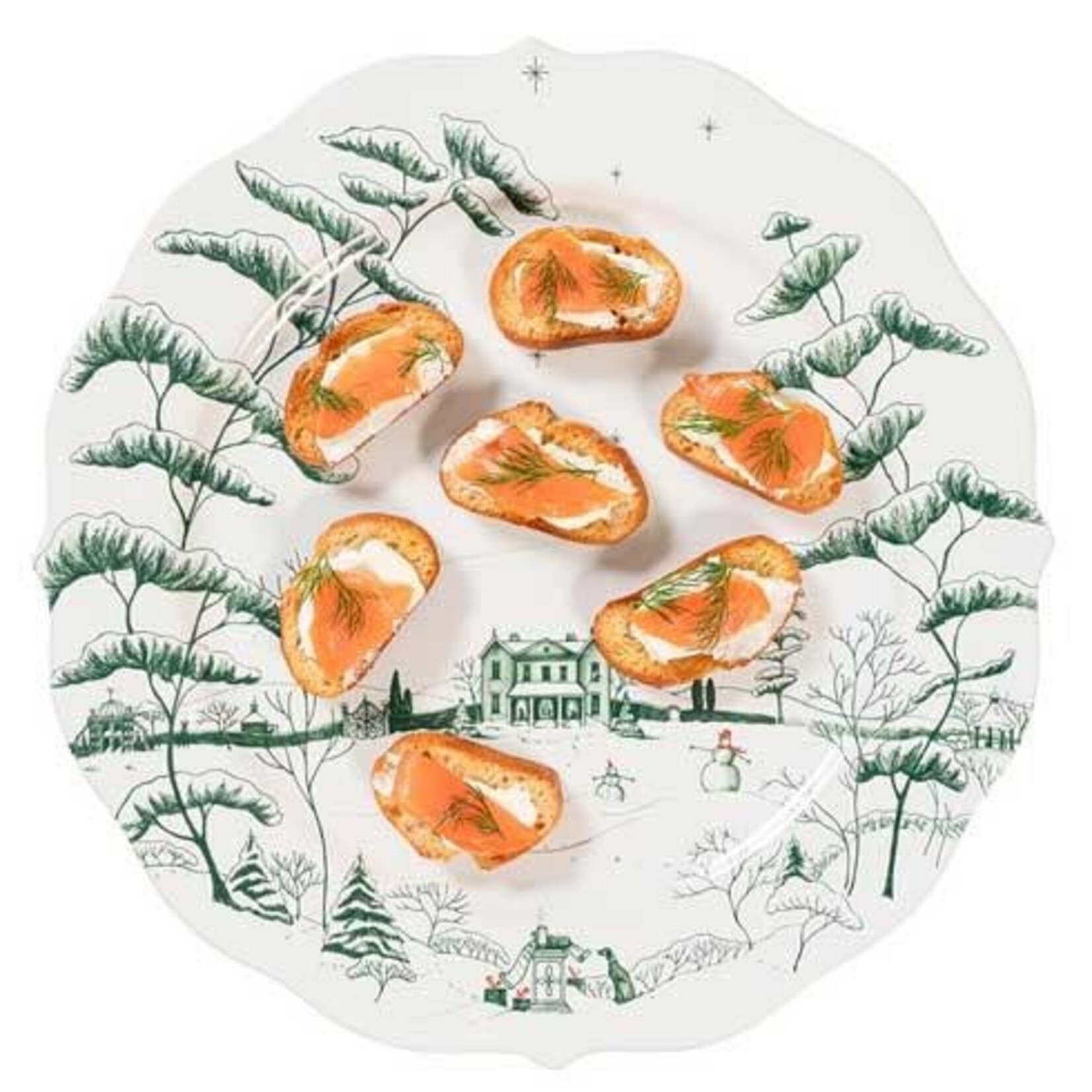 Juliska Country Estate Winter Frolic Charger/Platter - Evergreen