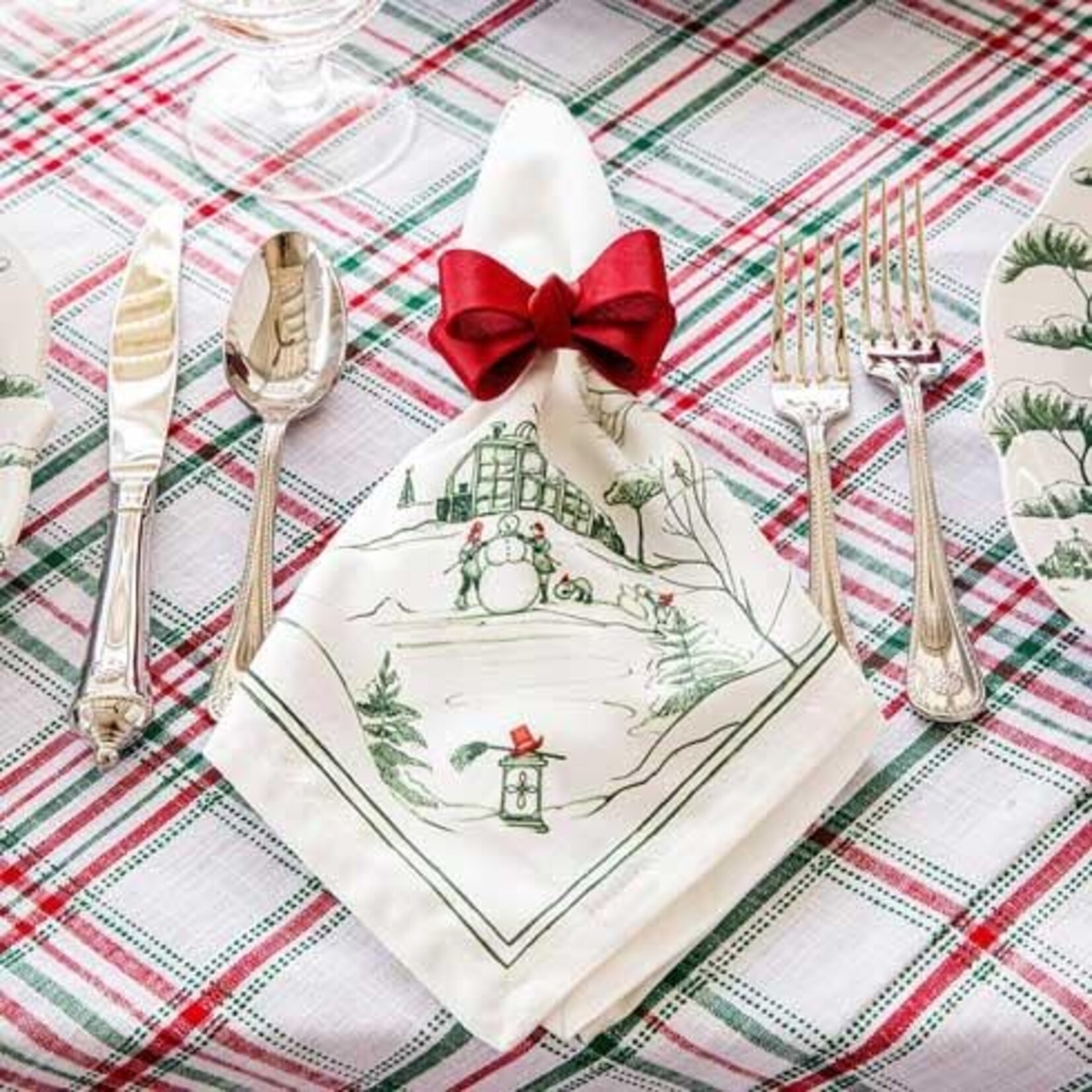 Juliska Country Estate Winter Frolic Napkin - Evergreen