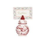 Juliska Country Estate Winter Frolic Ginger Jar Place Card Holder Set/4 - Ruby
