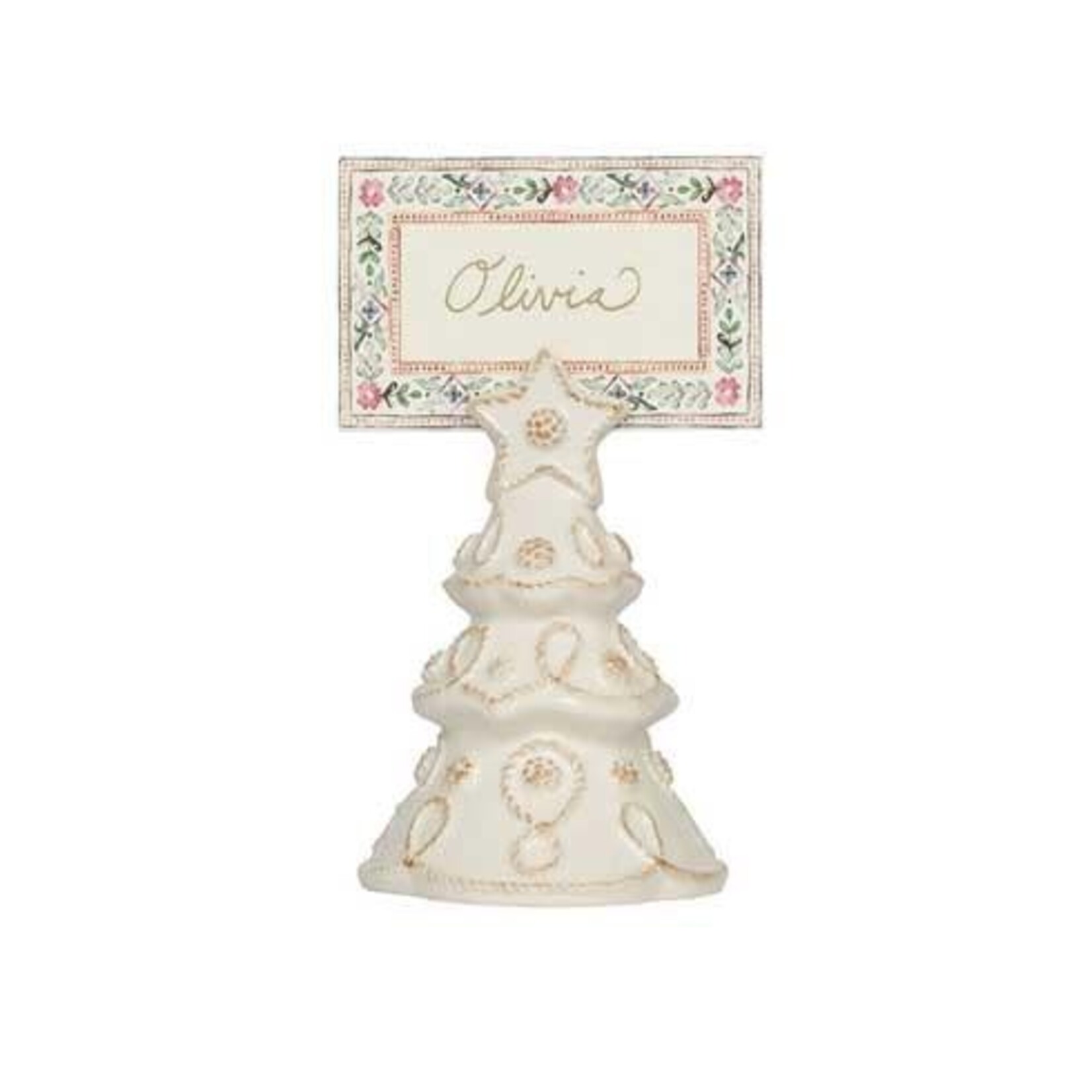 Juliska Berry & Thread Tree Place Card Holder Set/4 - Whitewash