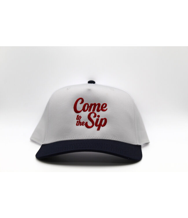 MFS Hats-White/Navy Come To The Sip