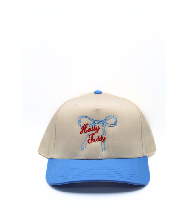Madley Hats Cream/Light Blue Hotty Toddy Bow