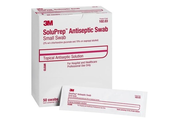3M™️ SoluPrep™️ Swab 1.6mL 50/bx -Box