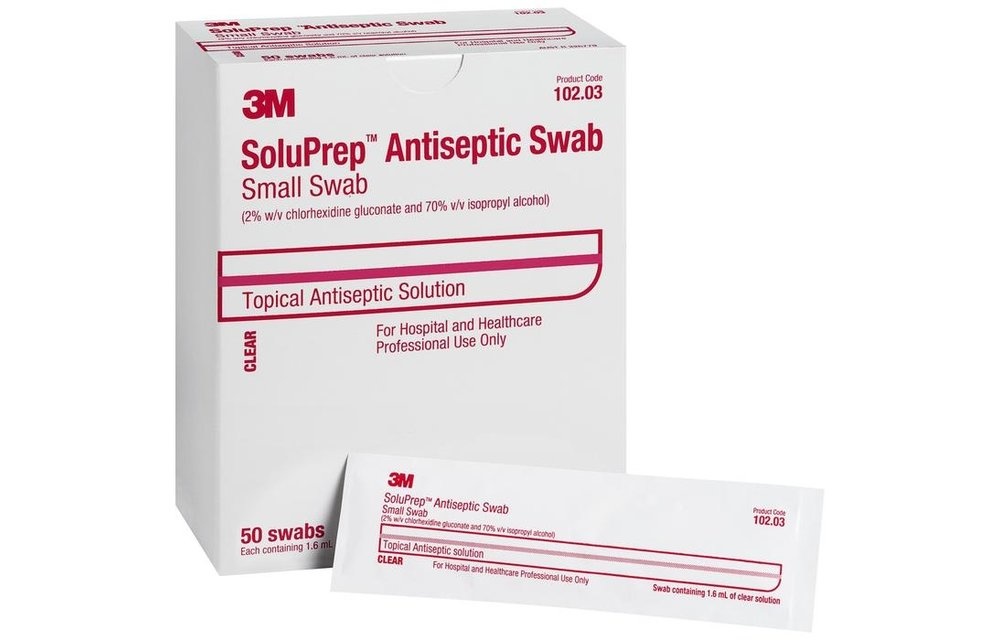 3M™️ SoluPrep™️ Swab 1.6mL 50/bx -Box