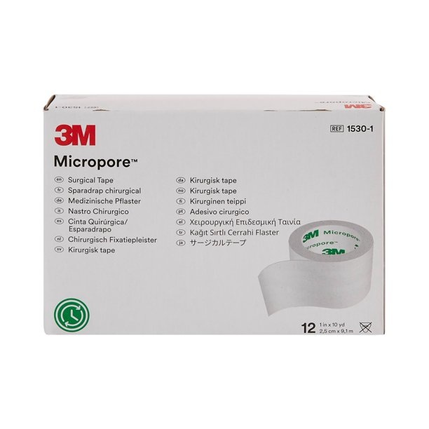 3M Micropore Surgical Tape 1"x10yd  12/bx - Box