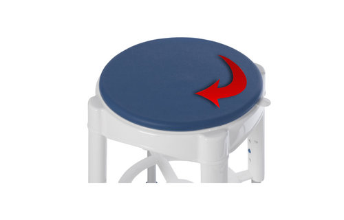 Drive Bath Stool With Padded Rotating Seat
