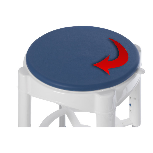 Drive Bath Stool With Padded Rotating Seat