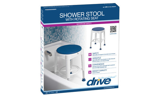 Drive Bath Stool With Padded Rotating Seat