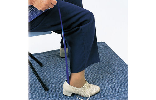 Metal Shoe Horn 22" Blue