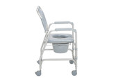 Aluminum Shower Chair and Commode with Casters