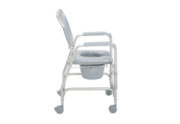 Aluminum Shower Chair and Commode with Casters
