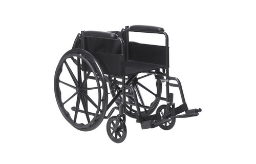 Drive Silver Sport 1 Wheelchair (Fixed) Full Arm (FA) Foot Rest (SF) 18" 250lbs