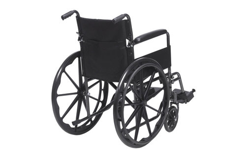 Drive Silver Sport 1 Wheelchair (Fixed) Full Arm (FA) Foot Rest (SF) 18" 250lbs