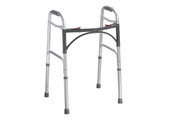 Deluxe Folding Walker, Two Button, Adult