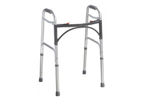 Deluxe Folding Walker, Two Button, Adult