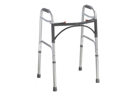 Deluxe Folding Walker, Two Button, Adult