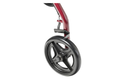 Aluminum Rollator, 7.5" Casters, Red