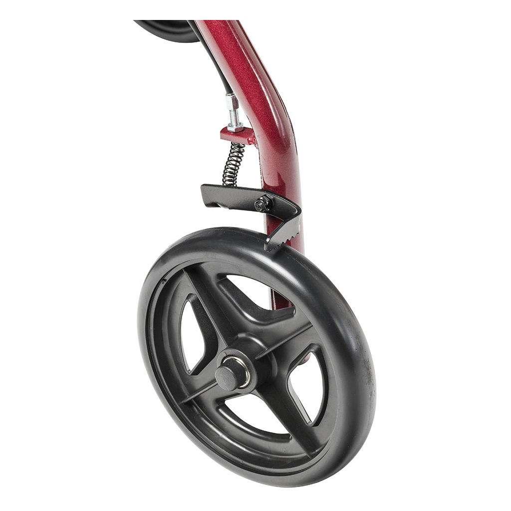Aluminum Rollator, 7.5" Casters, Red
