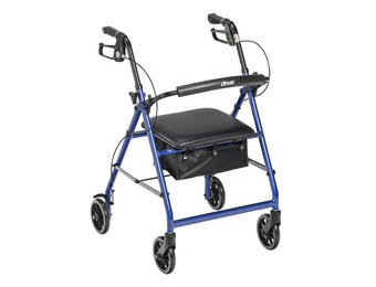 Aluminum Rollator, 7.5" Casters, Blue