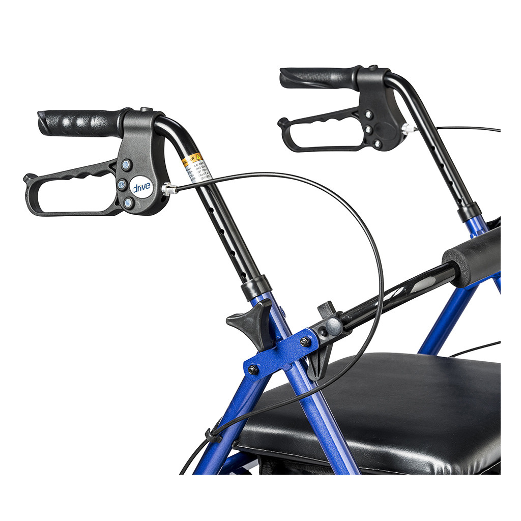 Aluminum Rollator, 7.5" Casters, Blue