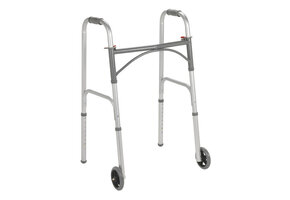Bariatric Aluminum Folding Walker, Two Button, Adult
