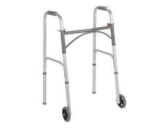 Bariatric Aluminum Folding Walker, Two Button, Adult
