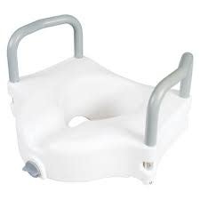 Raised Toilet Seat with Arms